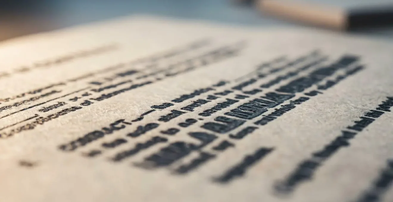 Document contractuel assurance avec clause d'usage en gros plan texture papier