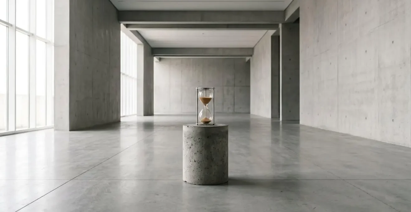 Représentation visuelle du concept d'effacement progressif des données avec le temps