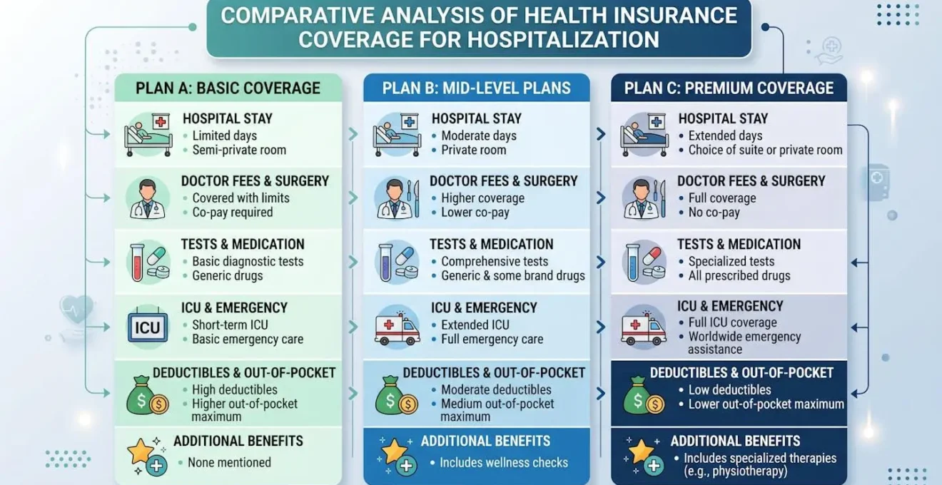 Analyse comparative des garanties de mutuelle pour l'hospitalisation