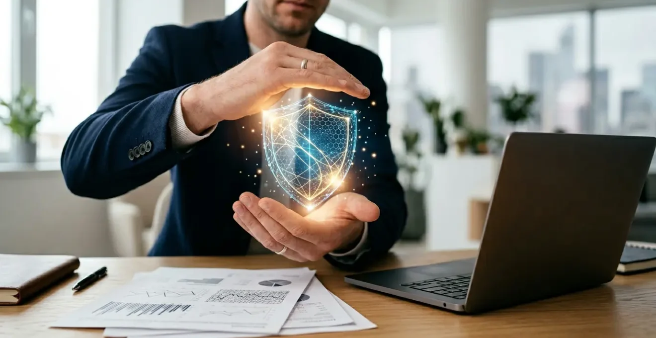 Entreprise protégée contre les cyberattaques grâce à une stratégie d'assurance cyber