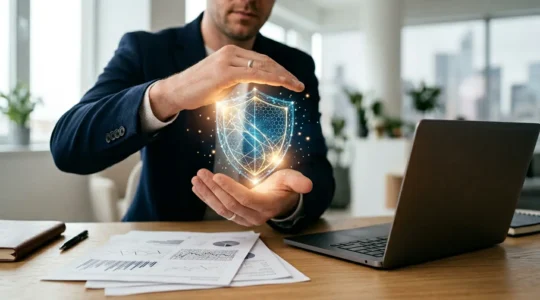 Entreprise protégée contre les cyberattaques grâce à une stratégie d'assurance cyber