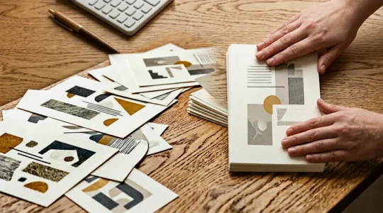 Reconstruction d'un dossier financier symbolisant le retour à une situation stable après résiliation d'assurance